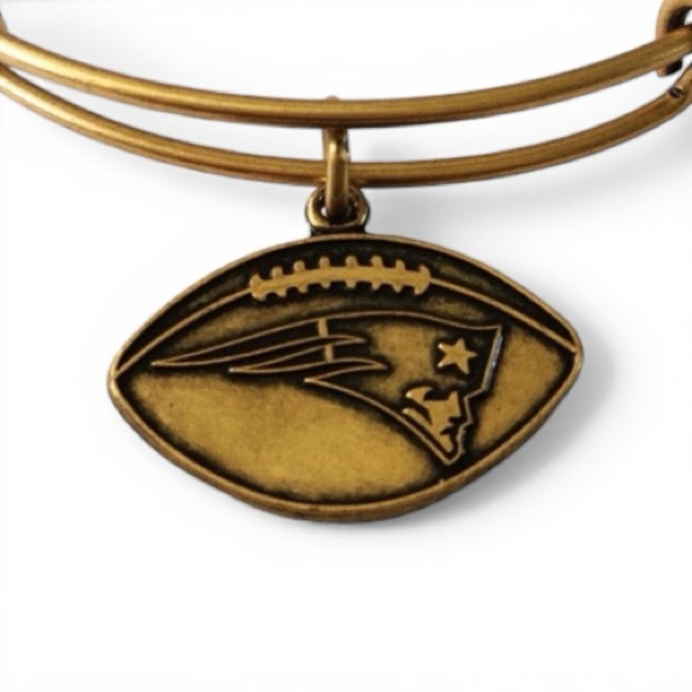 ALEX AND ANI NFL Patriots Football Charm Bangle Bracelet, RG – NWT - Picture 3 of 10